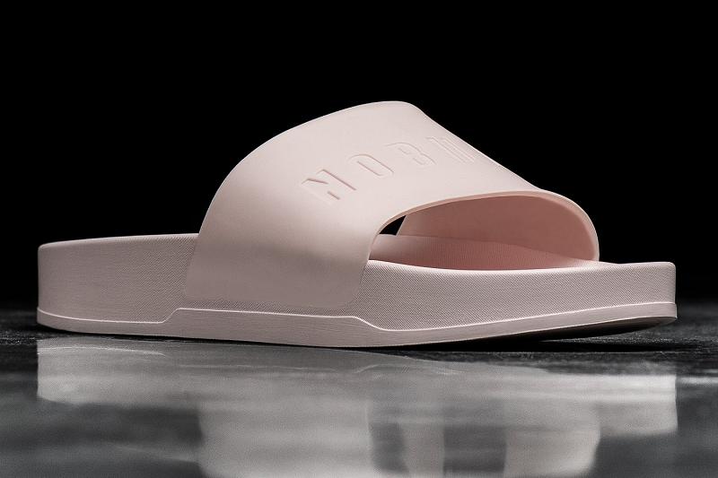 Men's Nobull Ivy Adjustabla Slides Pink | SG S2144G